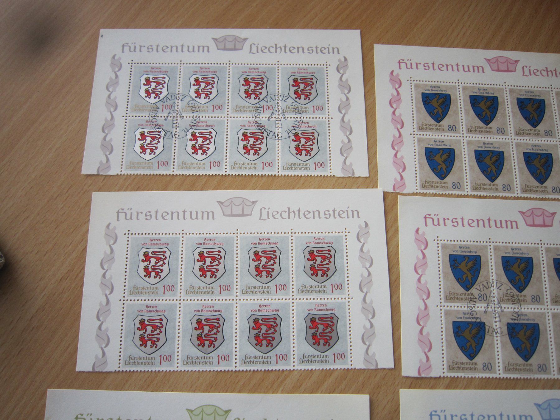 Tous les timbres: 1965 schöne Blockausschnitte Lichtenstein – D'occasion à Giubiasco par sal_9j6w 1