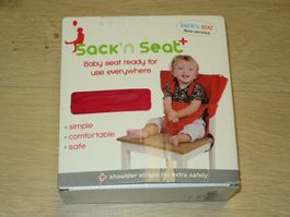 Original Sack'n Seat Reise-Kindersitz für normale Stühle