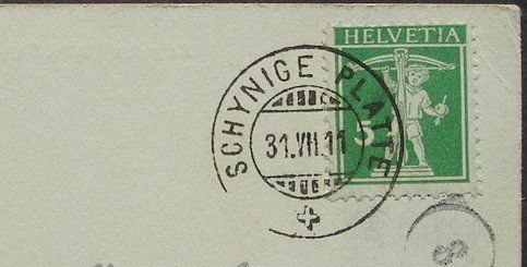 Cartes postales: SCHYNIGE PLATTE Eiger, Mönch und Jungfrau – D'occasion à Jona par philajona 1