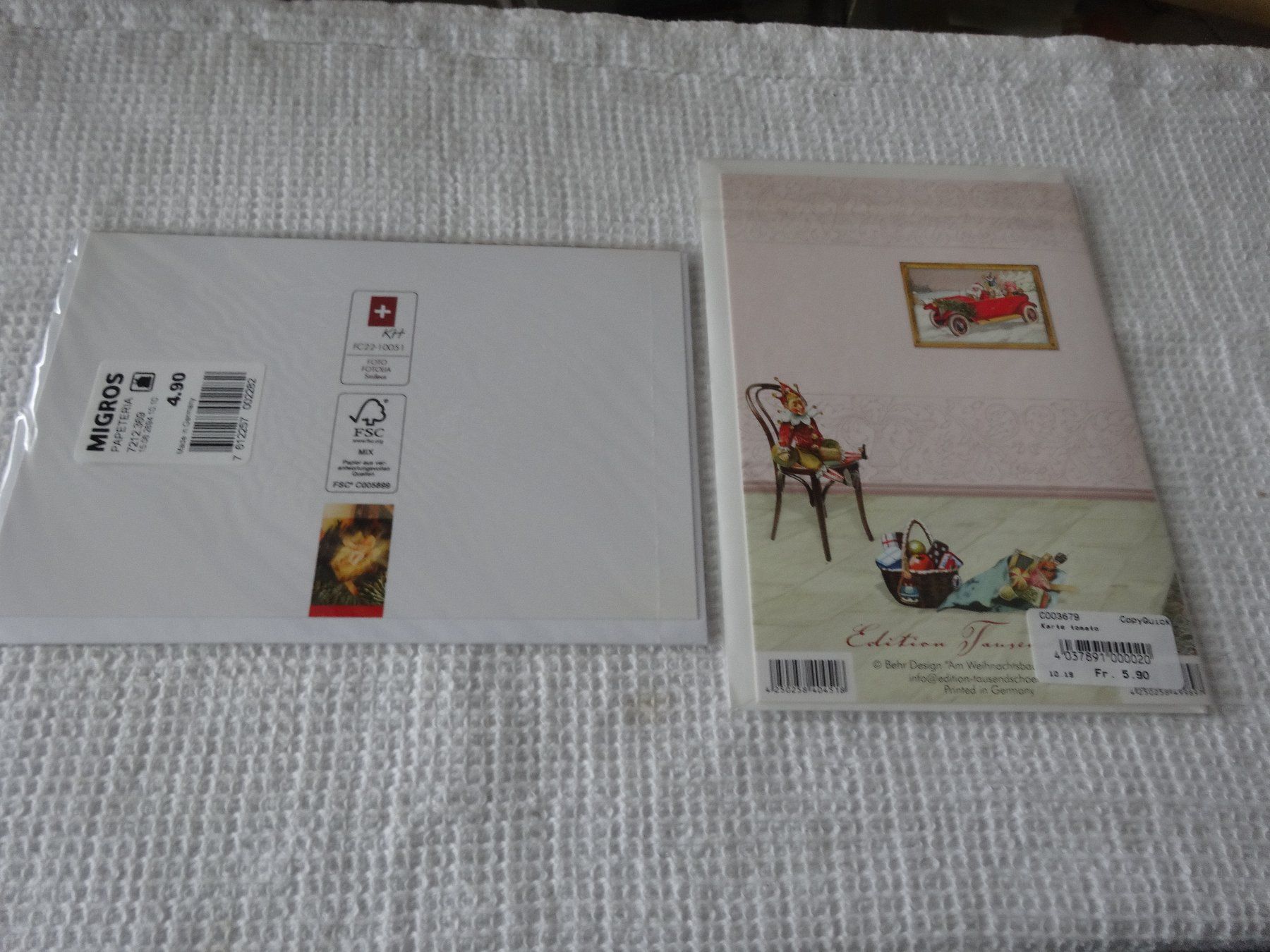 Cartes: 2 Weihnachtskarten – Neuf avec emballage d'origine à Neerach par jenny062 1