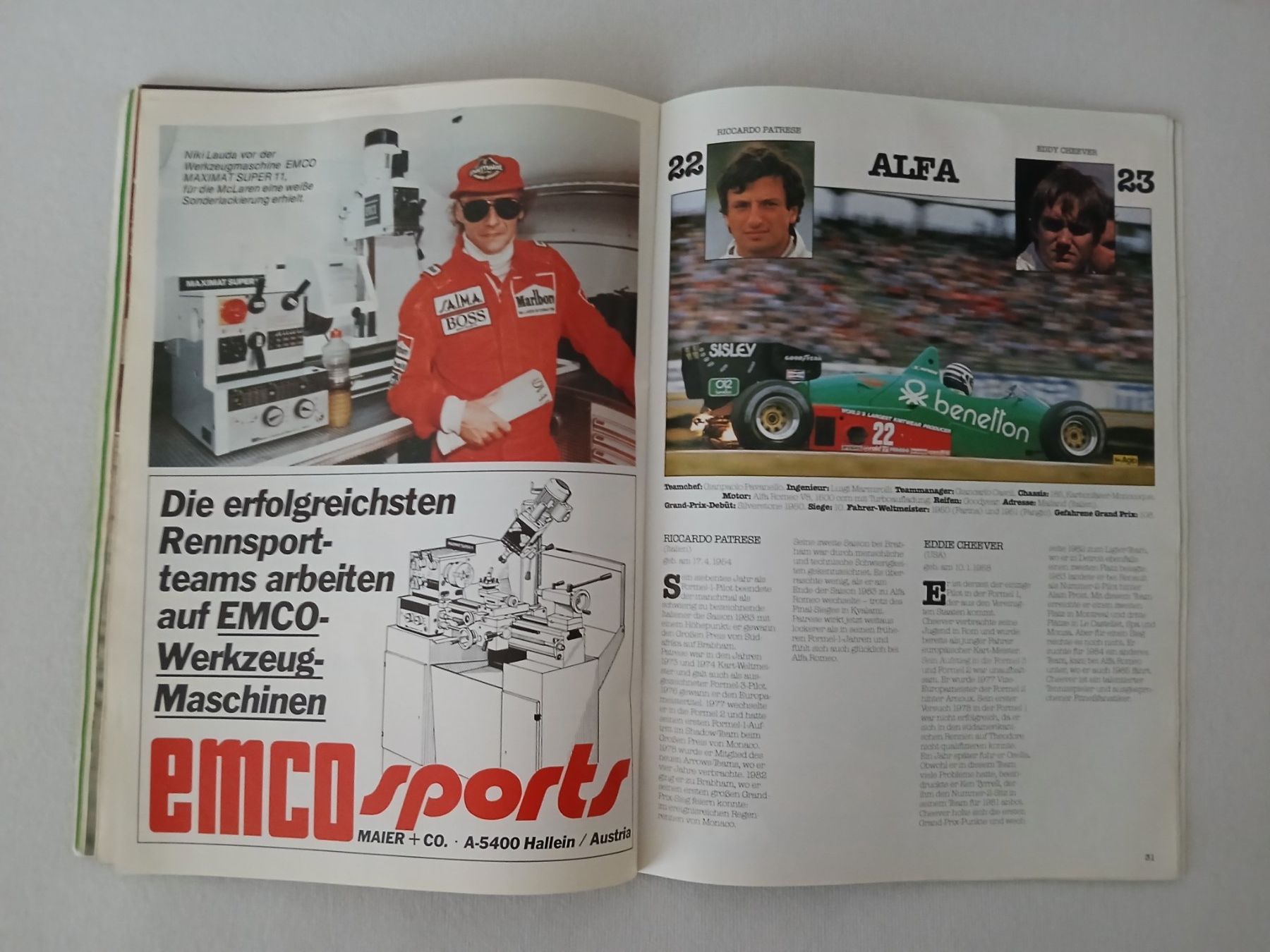 Riviste & Magazine: Programmheft Formel 1; GP Österreich, Zeltweg 1985 – Usato da Aarburg venduto da Hktm 5