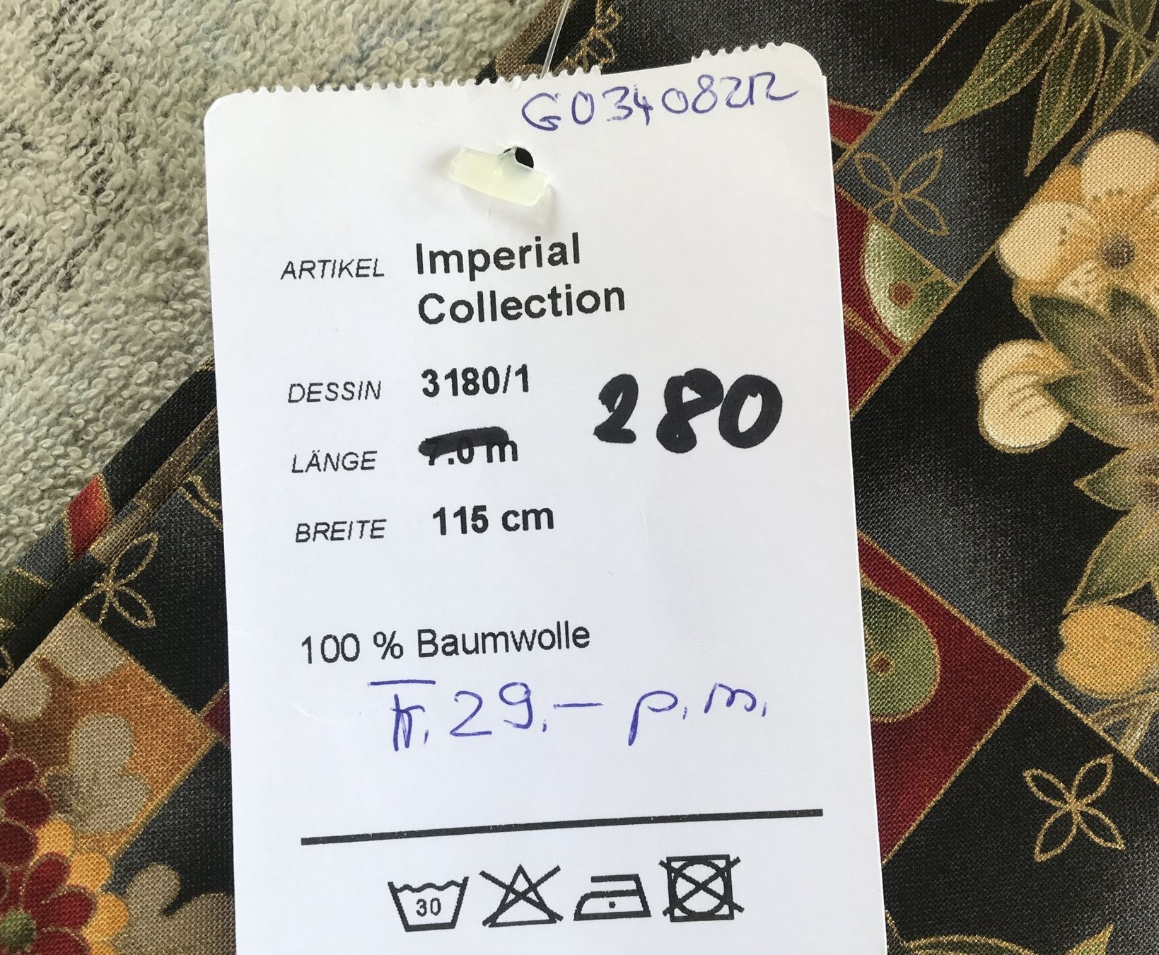 Tessuti: STOFF IMPERIAL COLLECTION CA.280X115CM NEU – Nuovo (secondo la descrizione) da Ostermundigen venduto da wini63 3