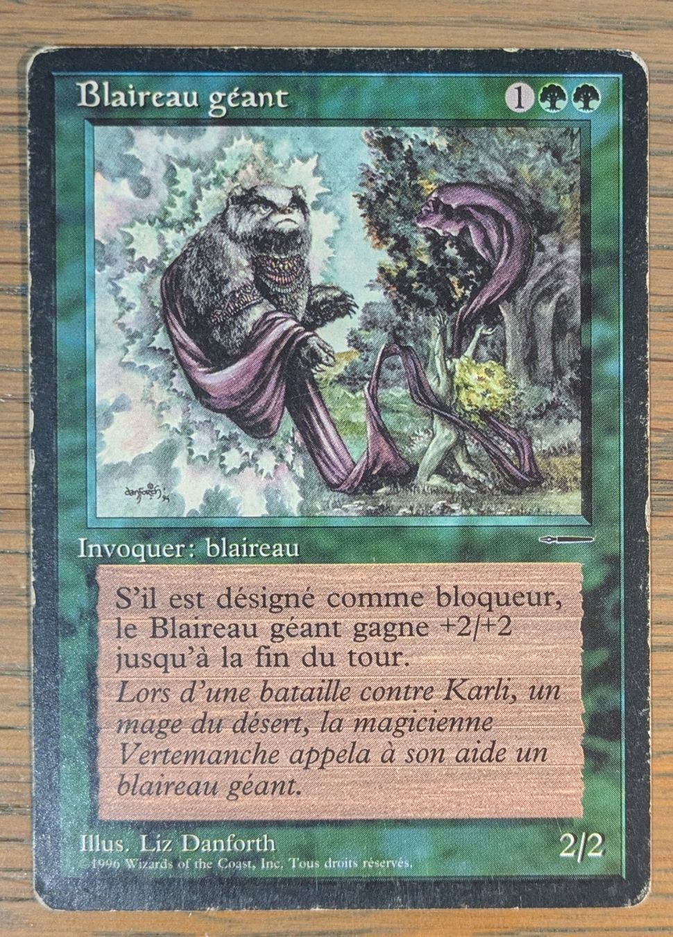 Magic The Gathering Cartes à collectionner: MTG - 1 x Blaireau géant (Giant Badger) – D'occasion à Étagnières par Abaddon1337