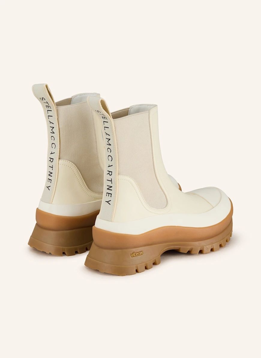 Stella McCartney Scarpe da donna: Stella McCartney Trace Logo Print Boots Stiefel – Usato da Münchenstein venduto da B771