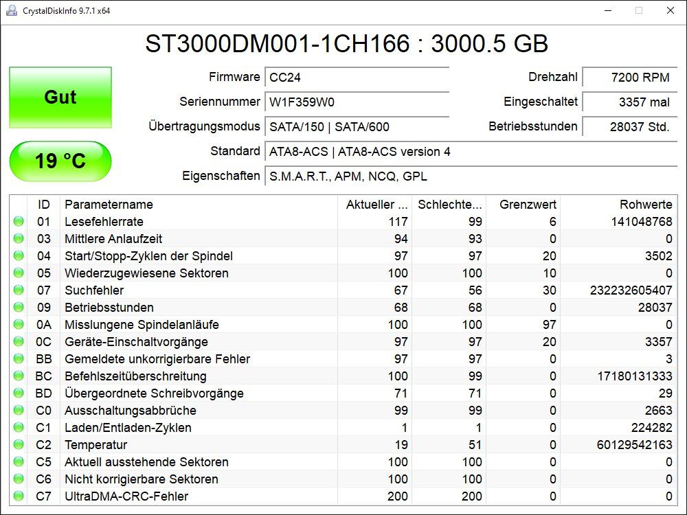 Seagate Dischi rigidi: 3TB / 3000GB Seagate Barracuda - 3.5" – Usato da Baden venduto da Rolaru 1