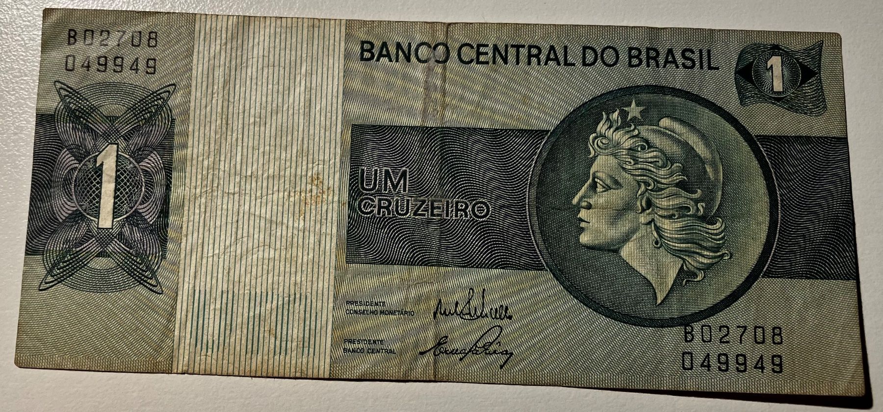 Banconote: Brasilien 1 Cruzeiro – Usato da Algetshausen venduto da Carrhard