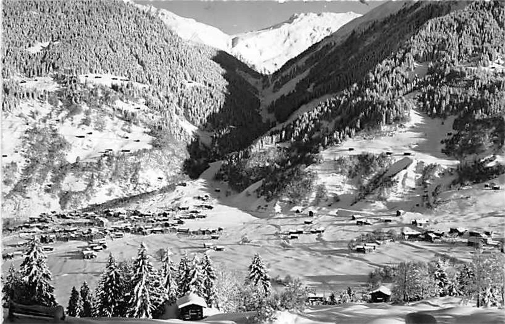 Ansichtskarten: Klosters Dorf, Schlappintal – Gebraucht aus Ottikon b.Kemptth. von Neptun1974