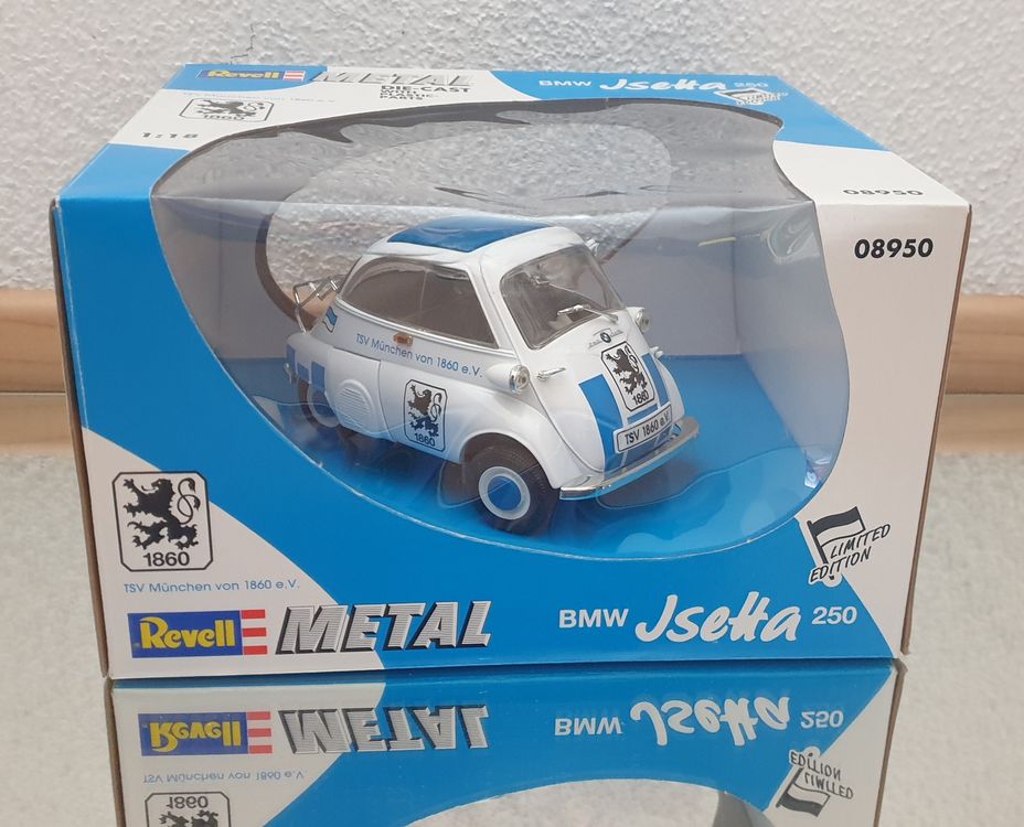 Miniature BMW Isetta 250 1/18 Revell – Version TSV Munich 1860 – Rare