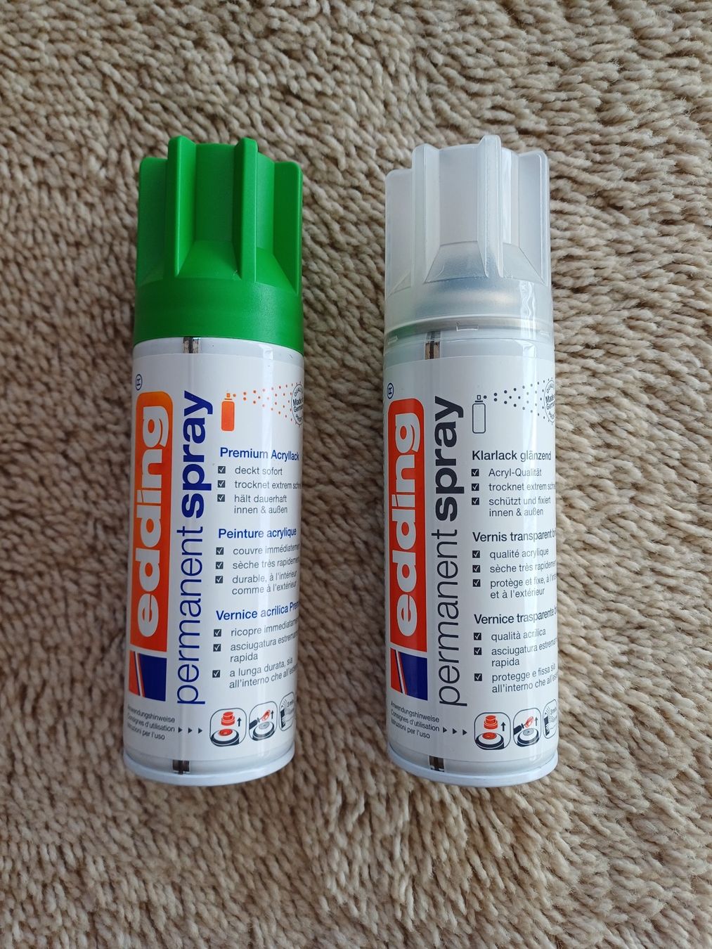 Farben: 2 Edding Permanent Spray – Neu und originalverpackt aus Würenlos von JRP_71