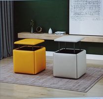 Tabouret magique5 multi couleur rangés dans un cube45 /45/45