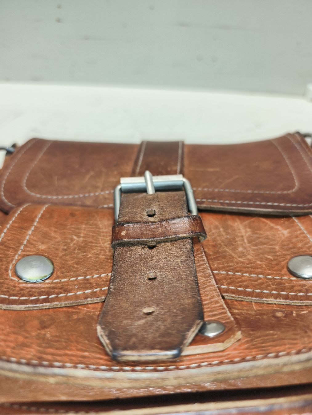 Taschen für Damen: Elegante braune Ledertasche,(em78) – Gebraucht aus Künten von Schnaepplihuus 5