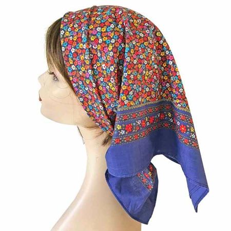 Baumwolltuch Bandana Foulard gross Millefleurs VINTAGE 60s