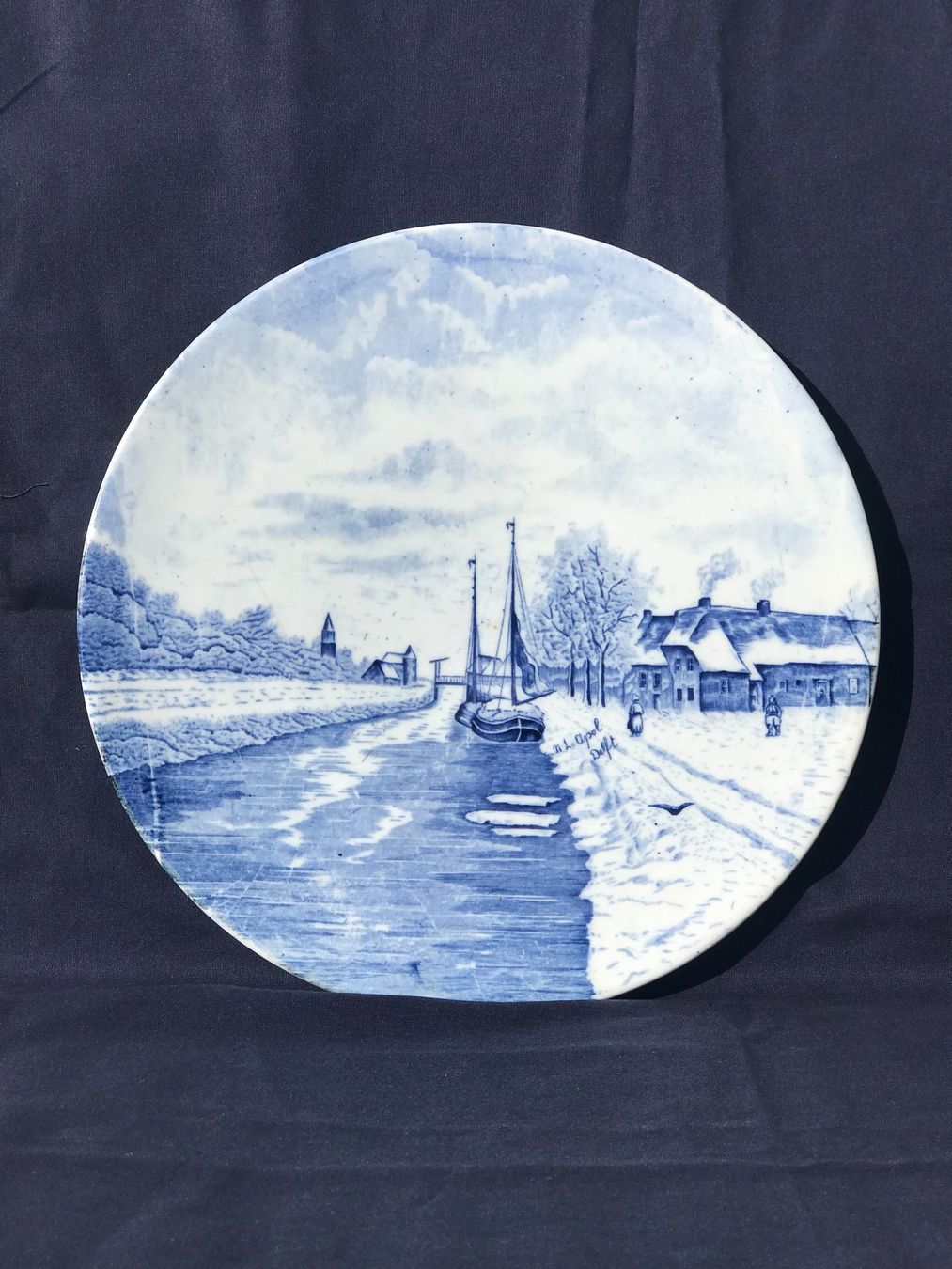 Piatti: Ensemble d'assiettes murales Delft/ Wandteller-Set Delft – Usato da Fribourg venduto da SD1910 2