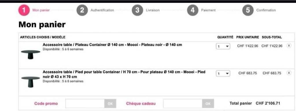 Tavoli: Table ronde Container par Marcel Wanders – Usato da la chaux-de-fonds venduto da Marxc 2