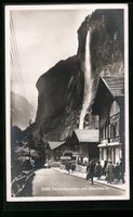 Lauterbrunnen, Ortspartie mit Staubbach,