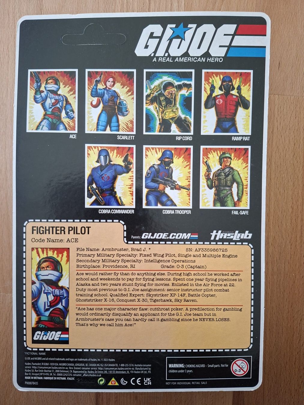 Hasbro Giocattoli: G.I. Joe "Ace" HasLab Hasbro Pulse Exclusive(O-Ring) – Nuovo (secondo la descrizione) da Iragna venduto da vicdeolive_0 1