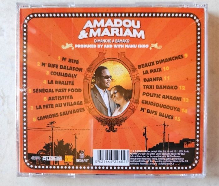 CDs: Amadou & Mariam CD Dimanche À Bamako Produced by Manu Chao – Gebraucht aus Luzern von Lycka 1