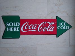 Coca Cola Blechschild von 1990 aus den USA