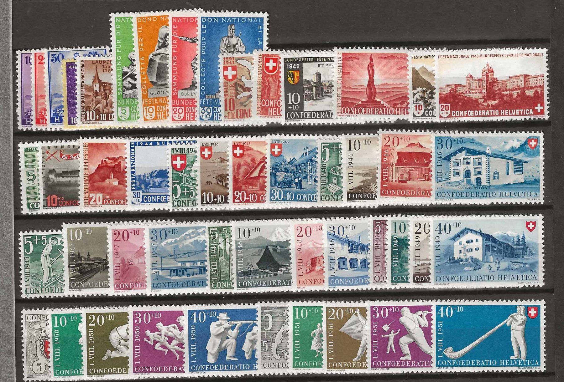 Tous les timbres: PP136 - Pro Patria 1936-1963 ** – D'occasion à Trélex par Phil_Albert