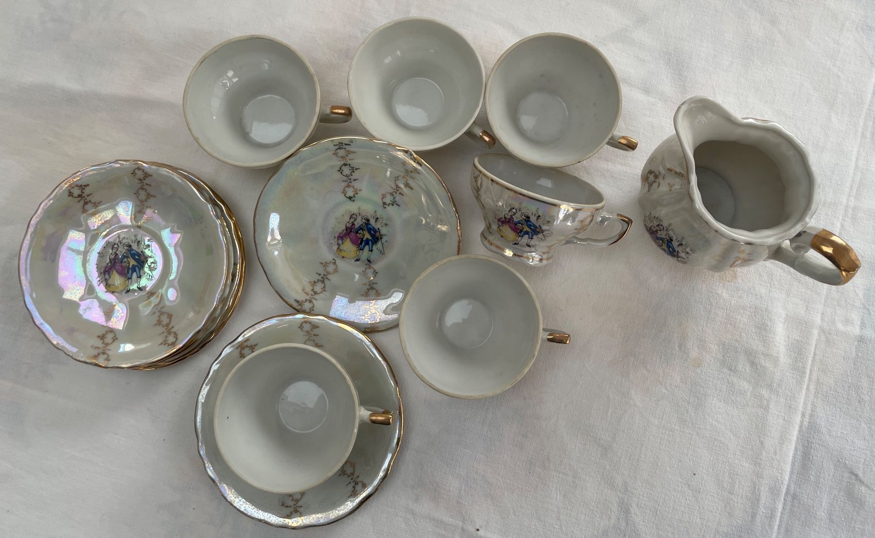 Tazze: Vintage Rokoko Mocca-set -13-teilig – Usato da Kleinlützel venduto da Schatzkiste_Laufen 1