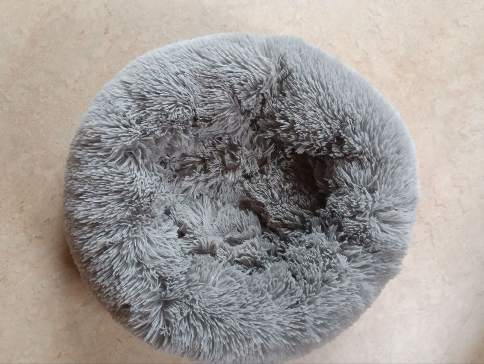 COJJ Flauschiges Katzenbett Rund Mit Kapuze - Weiches Winterbett Für Katzen & Welpen
