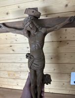 Altes handgeschnitztes Holzkruzifix  Jesus Christus –ca62 см