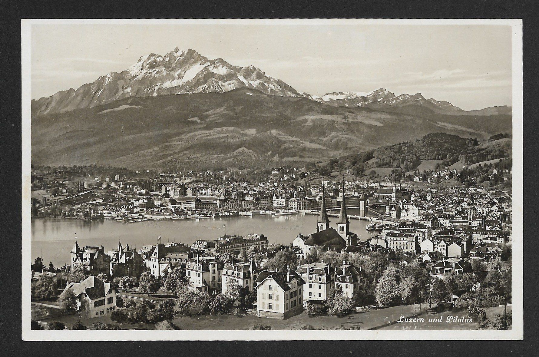 Cartoline postali: Carte Postale Luzern und Pilatus , 1933 – Usato da Genève venduto da bolsillin