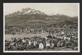 Carte Postale Luzern und Pilatus , 1933