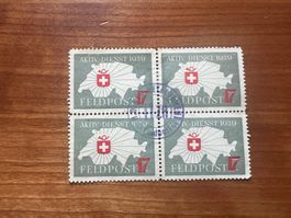 CH Soldatenmarke Viererblock 1939 gest. (5642)