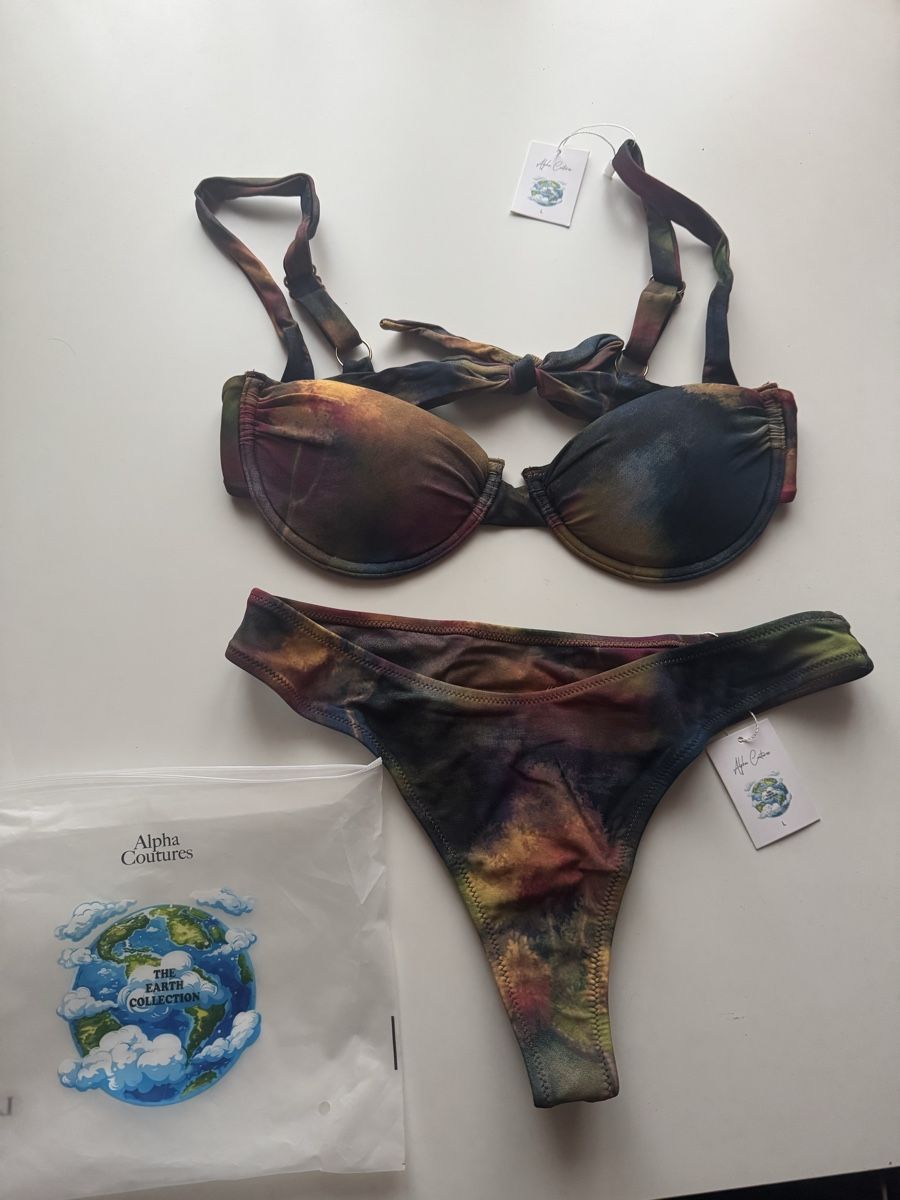 Costumi da bagno & Bikini: Alpha Coutures SEARENA Bikini Set Bralette & Bottom Gr. L – Nuovo e nell'imballaggio originale da Wittenbach venduto da Apicel