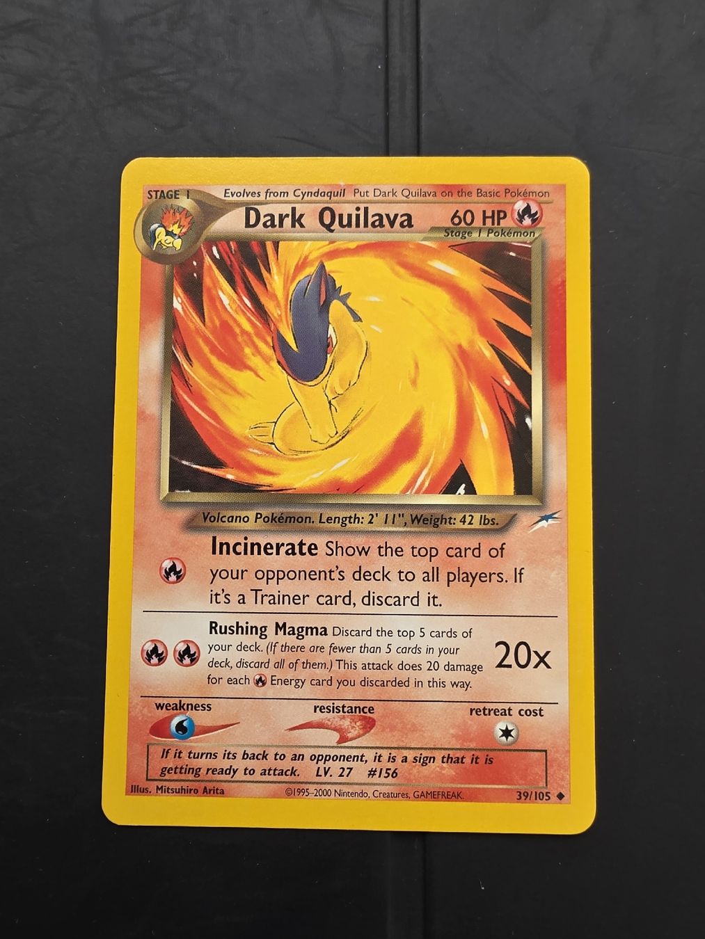 Pokémon Carte collezionabili: Dark Quilava Pokemon Karte – Usato da oberbuchsiten venduto da thug4