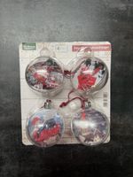 4 Boules de Noël pour photo - Décorations Festives Neuves!