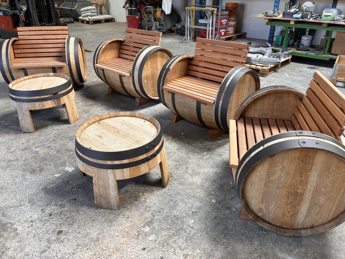 Sonstiges: Fassmöbel aus Winfass, 6 teiliges Set – Gebraucht aus Heiligkreuz (Mels) von chrusli01