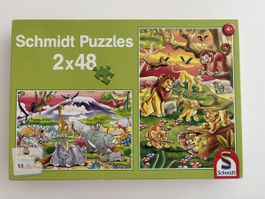 Schmidt Puzzles, 2 Tierpuzzle Safari