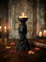 Bougeoir Halloween 3D Noir + Bougie (LIVRAISON GRATUITE) 