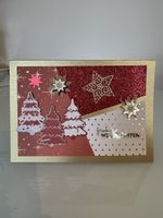 Weihnachtskarte handgemacht 🌟