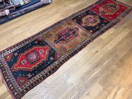 Antiker 1853 Anatolischer Läufer 378*104 cm *gratis Versand*