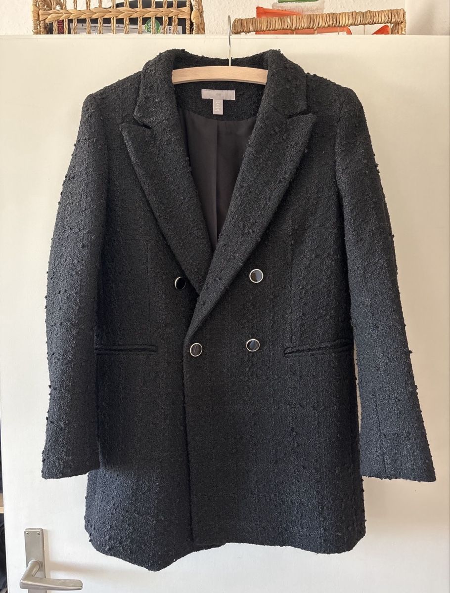H&M Giacche: Schwarzer Bouclé-Blazer – Nuovo (secondo la descrizione) da Basel venduto da lau_retta