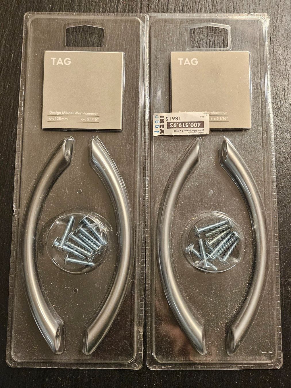 Eisenwaren: Schubladen Handgriff Set – Neu und originalverpackt aus Kollbrunn von equipe-bachofner.ch