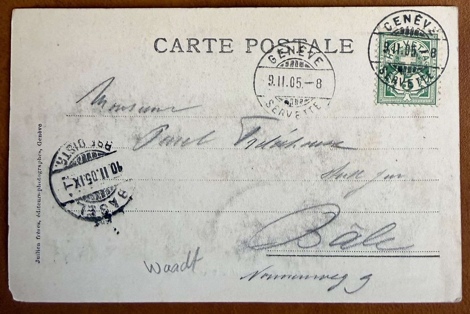 Cartoline postali: Montreux - Dents du Midi 1905 – Usato da Lutry venduto da Ediego 1