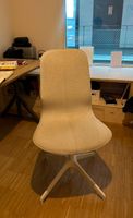 Chaise de bureau pivotante tissu beige très bon état