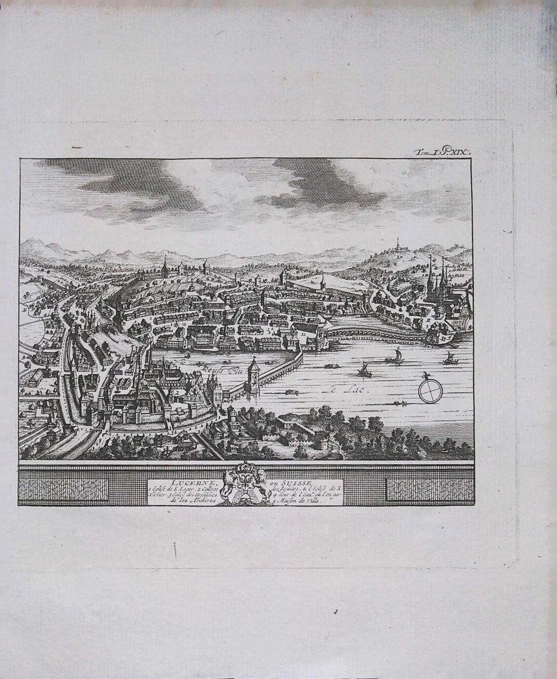 Incisioni: Luzern Originalkupferstich von 1778 – Usato da Rafz venduto da Helvet32 1