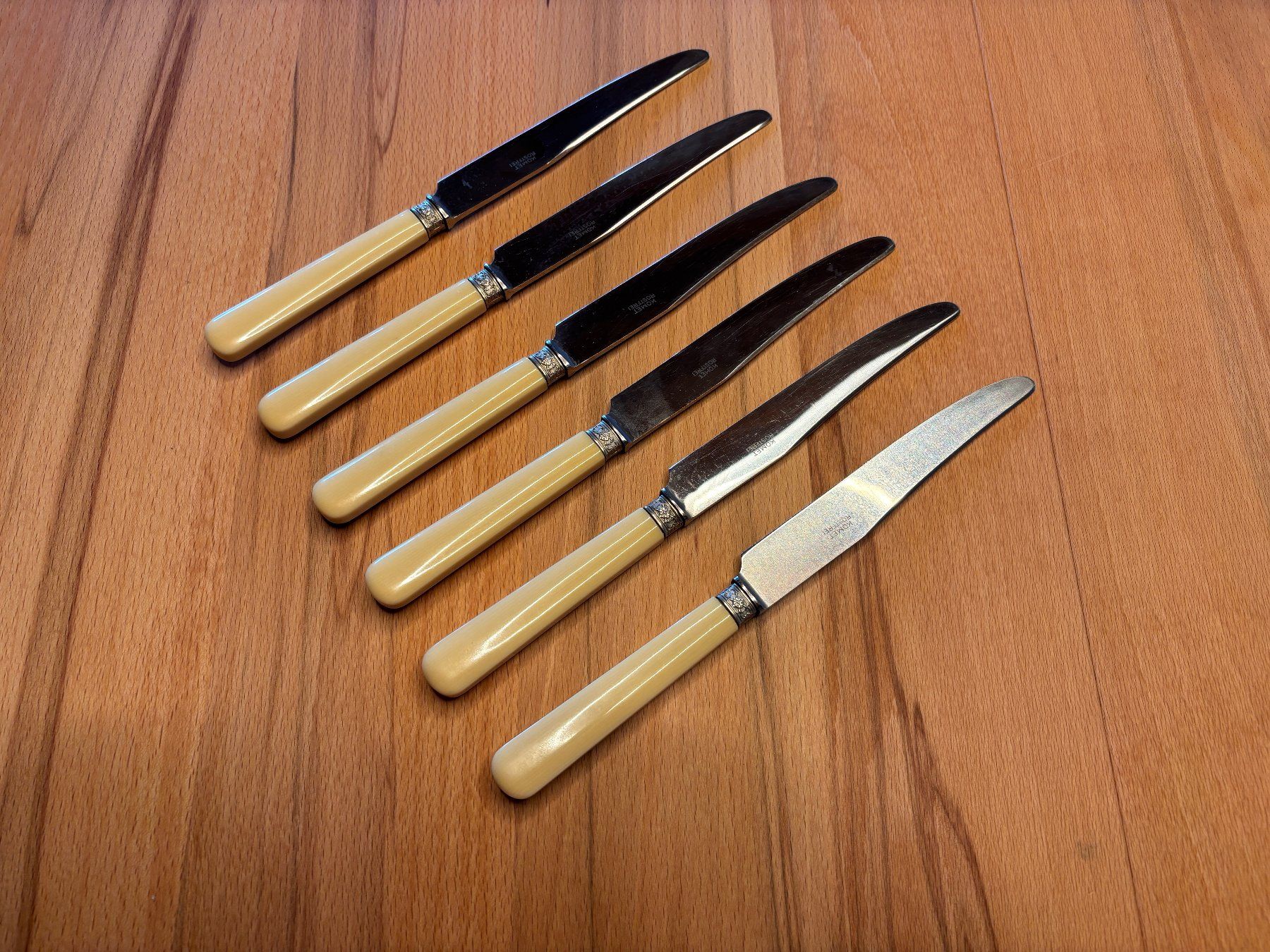 Posate: 6 Tafelmesser mit Horngriff – Usato da Dättlikon venduto da johnybestsale 1