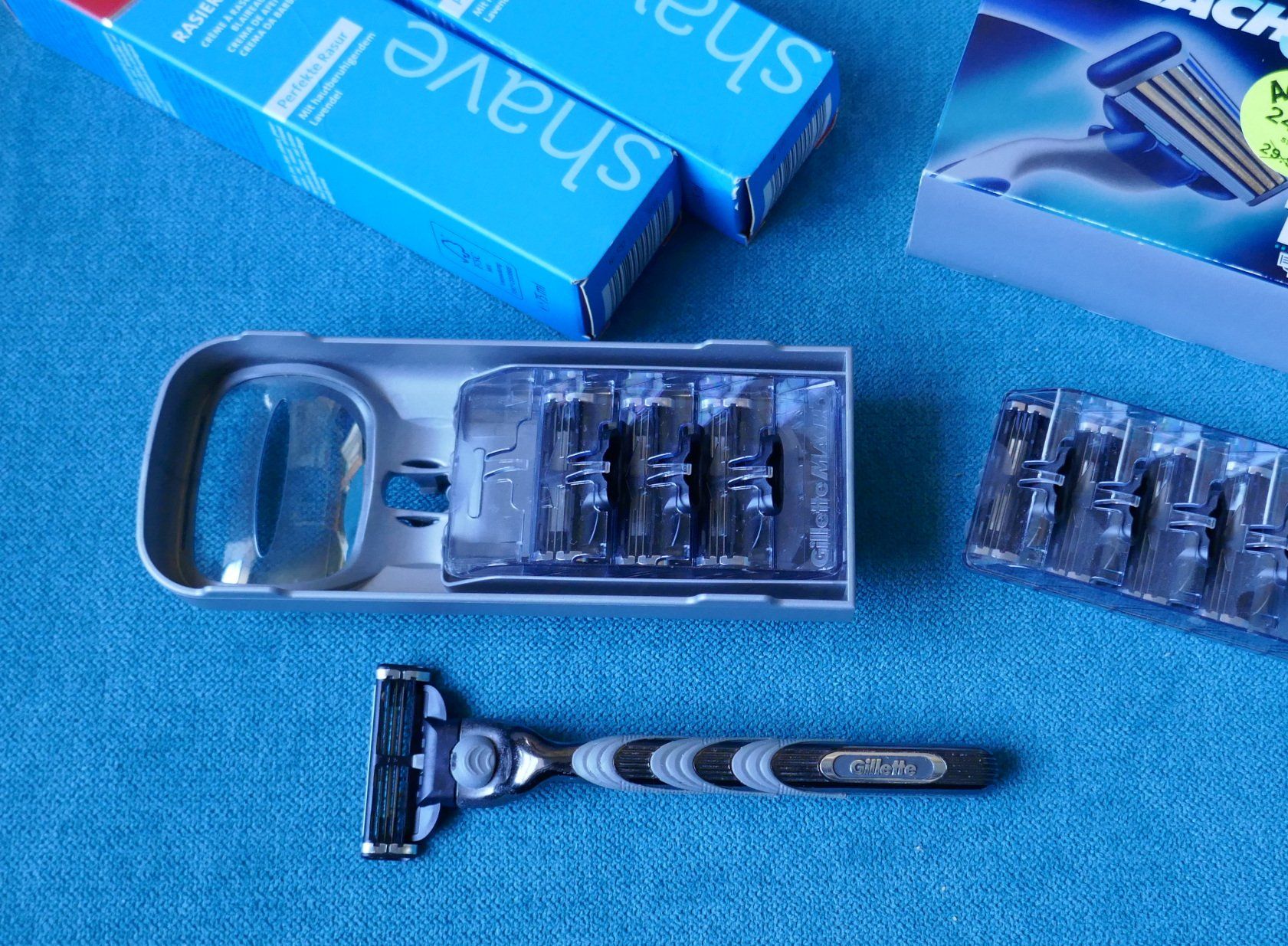 Gillette Rasoi & Lamette da barba: Gillette Mach3  .  Set  .  45 Klingen – Nuovo (secondo la descrizione) da Zollikofen venduto da Willmac 2