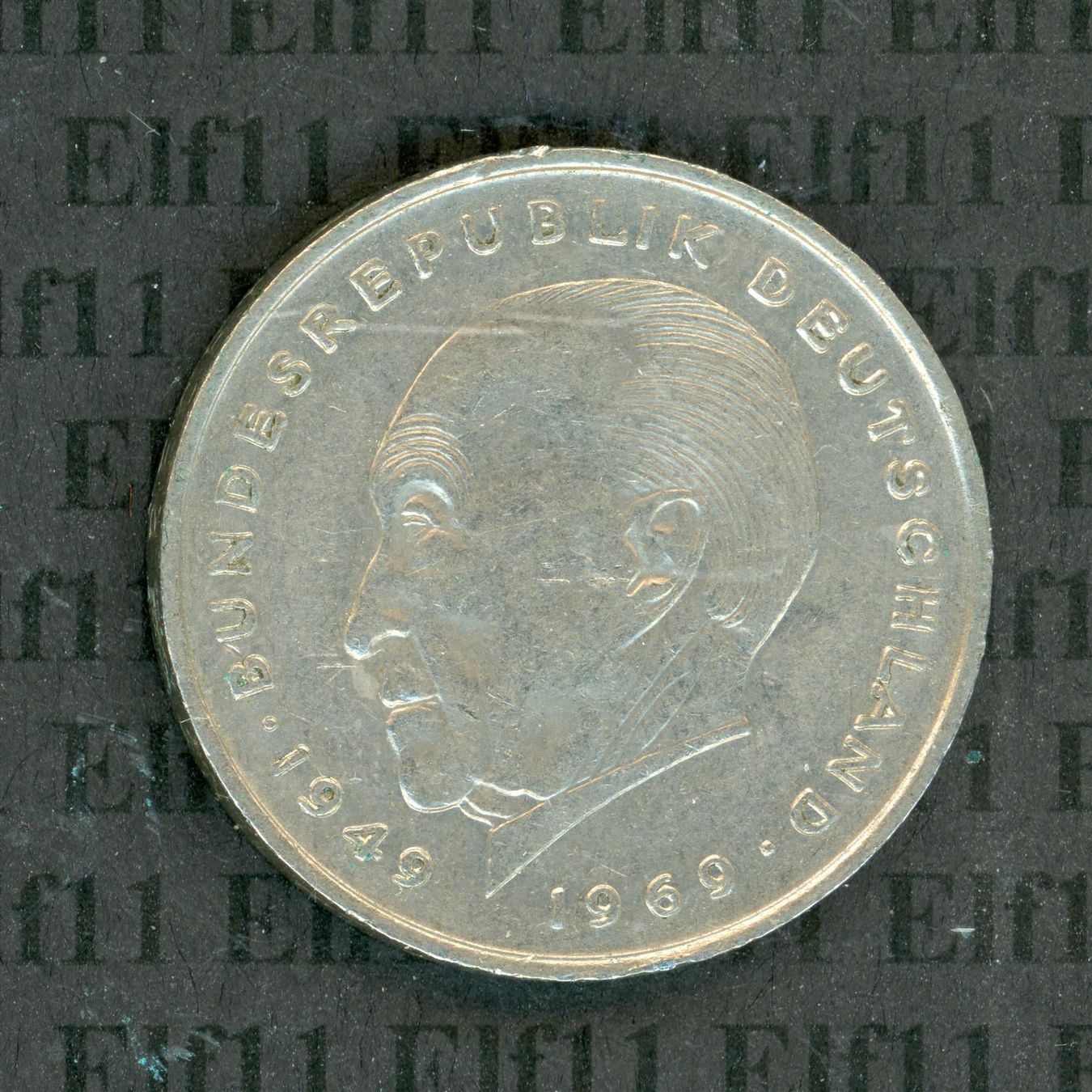 Tutti le monete: DEM___2.00 1971G Adenauer -vz 2 Deutsche Mark – Usato da Widnau venduto da Elf11 1