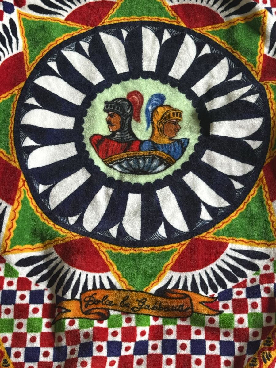 Accappatoi: Dolce & Gabbana Bathrobe Carretto XL Cotton multicolor new – Usato da Zürich venduto da Jomed6 4