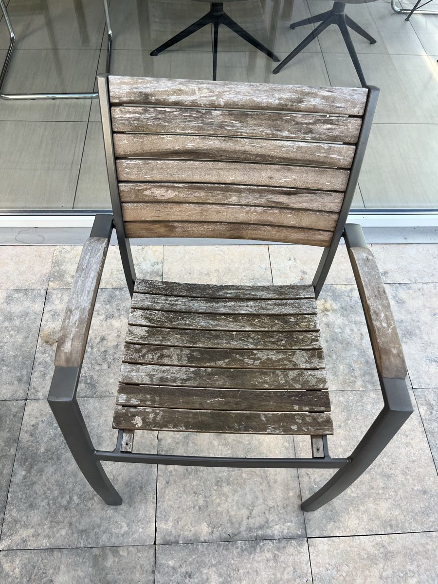 Set di tavolo e panche: Gartentisch inkl. 4 Stühle Holz – Usato da Flumenthal venduto da fbr67 2