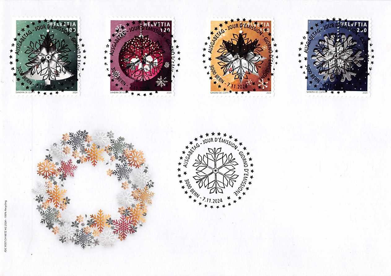 Tutti i francobolli: WEIHNACHTEN - FDC Papier weiss, Bogenzähnung !!! – Usato da Lufingen venduto da philatelieshop
