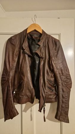 Oakwood Lederjacke, Braun, Top Zustand, Grösse S