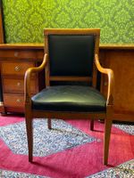 Biedermeier Sessel Leder Chefsessel Bürostuhl Barock SELVA